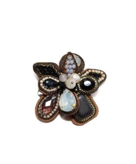 Bronze Flower Brooch