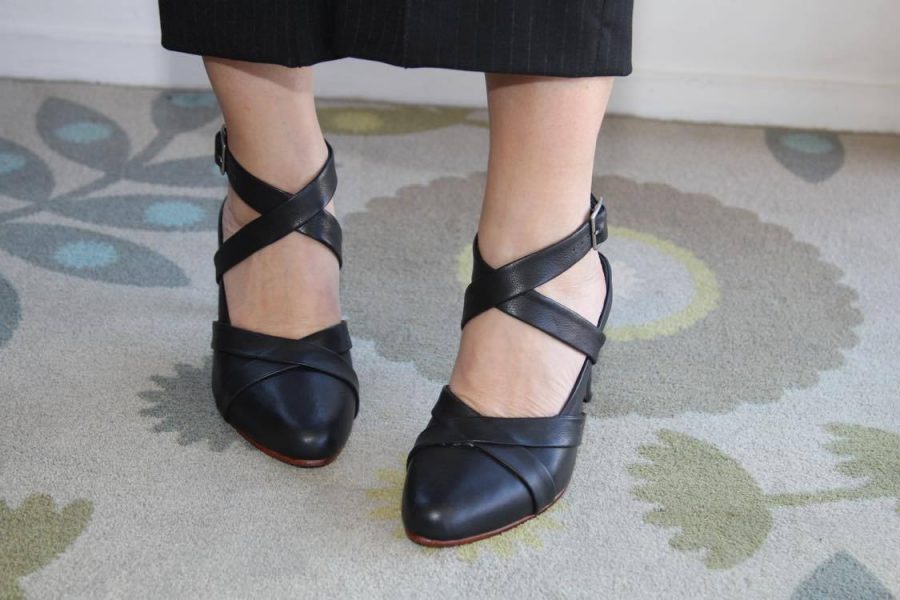 Leather Strap Pumps