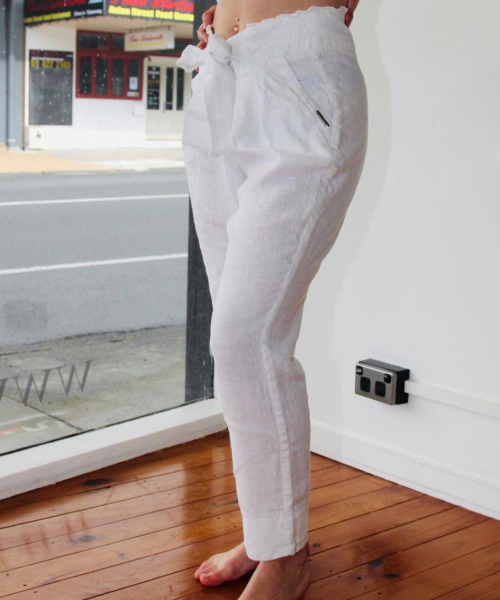 White Linen Pants