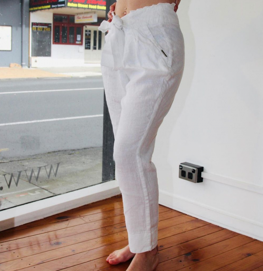 White Linen Pants