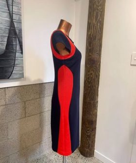 Alternative view of Navy Ribbed Dress