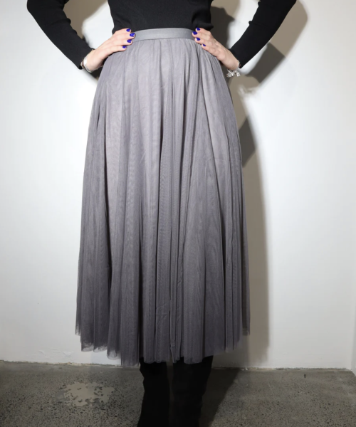 Graphite Tulle Skirt
