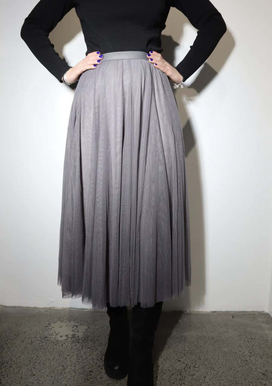 Graphite Tulle Skirt