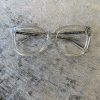 Clear designer eyeglasses with 