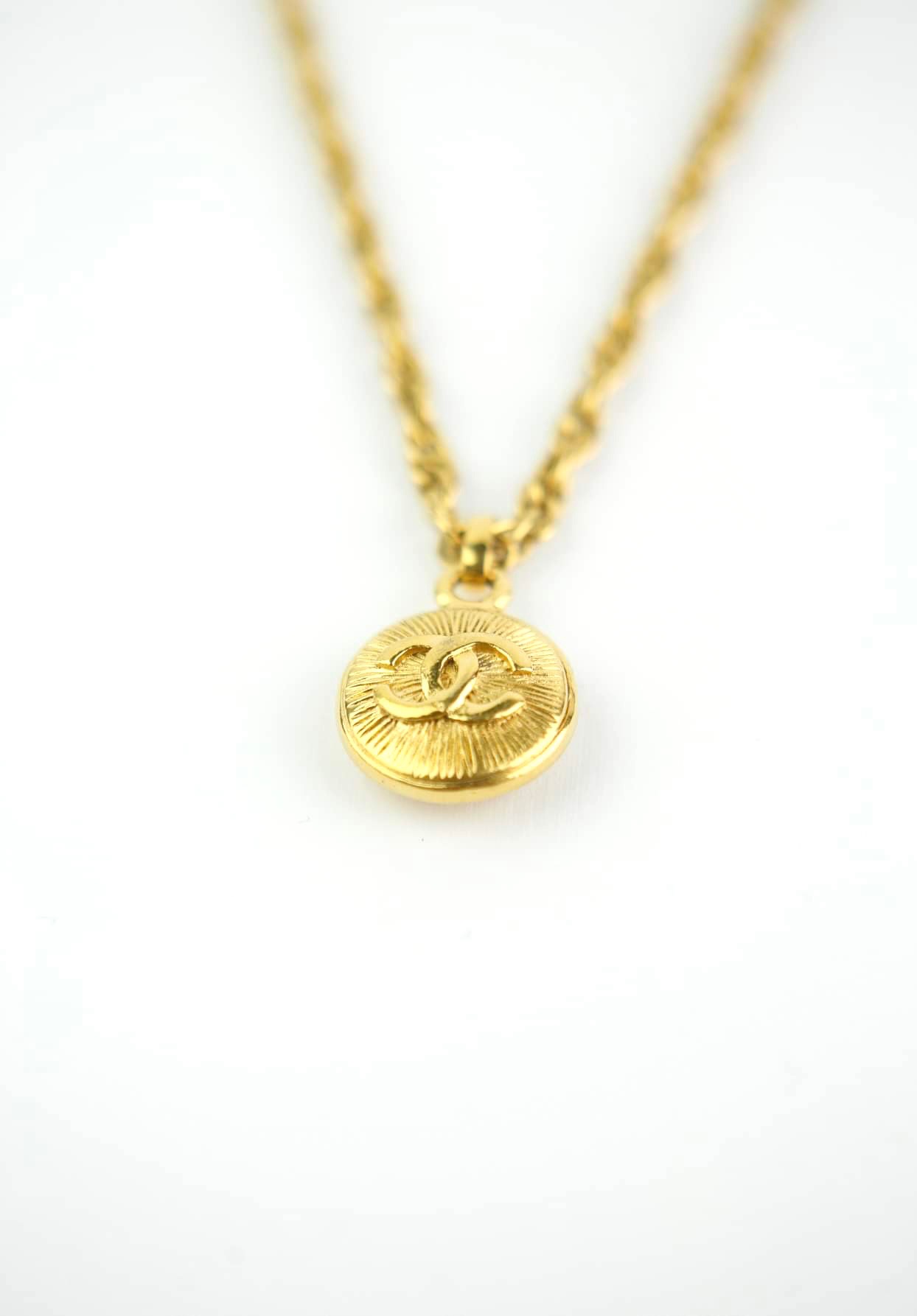 Chanel Coin Pendant Necklace - katyamaker