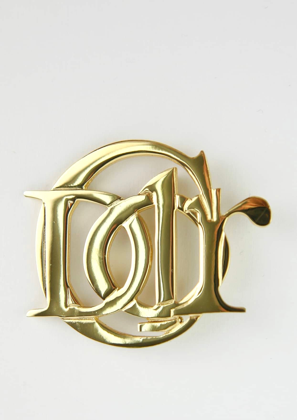 Christian Dior - Vintage Brooch Logo