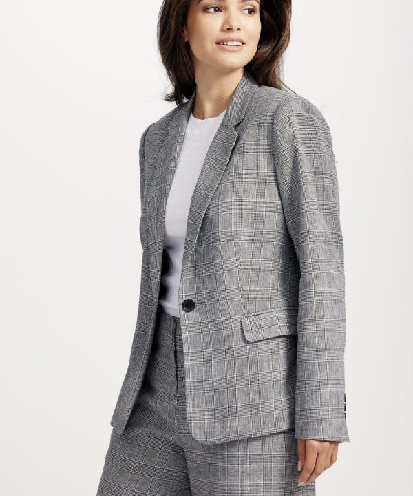 Alternative view of Sophia Tailored Check Blazer