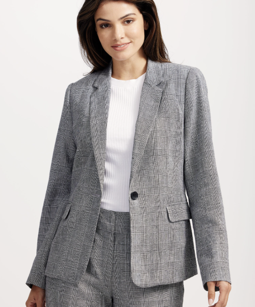 Sophia Tailored Check Blazer