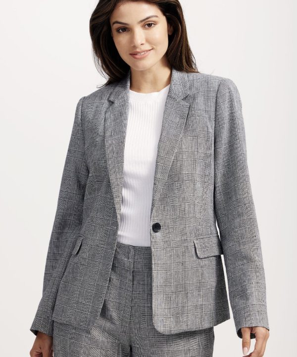 Sophia Tailored Check Blazer