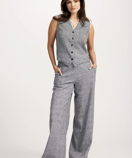 Alternative view of Sophia Tailored Check Waistcoat