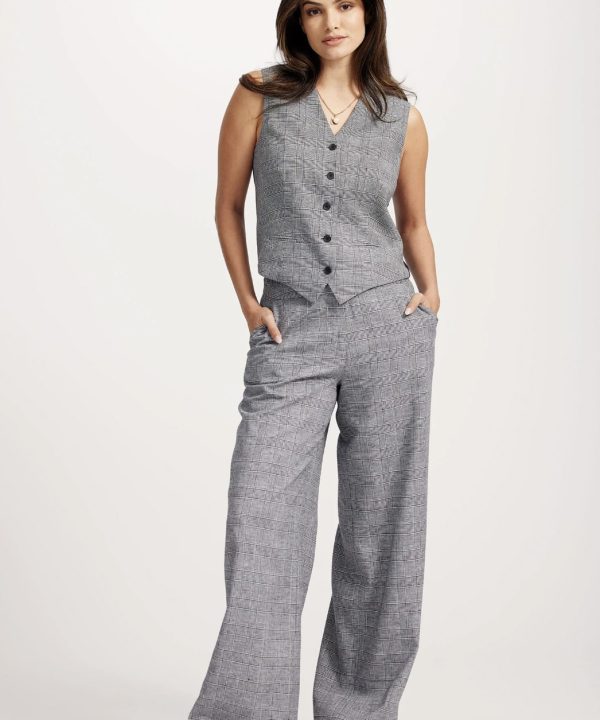 Alternative view of Sophia Tailored Check Waistcoat