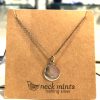Sterling silver necklace with a round pendant, minimalist jewelry design, handmade by Neck Mints, perfect for everyday wear or gifting, showcasing fine craftsmanship and modern elegance.