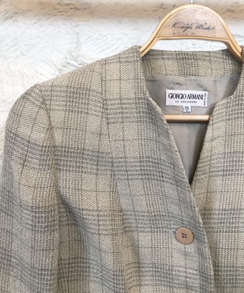 Giorgio Armani Check Blazer