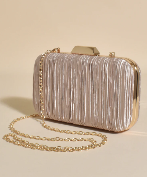 Alternative view of Portia Pleated Clutch