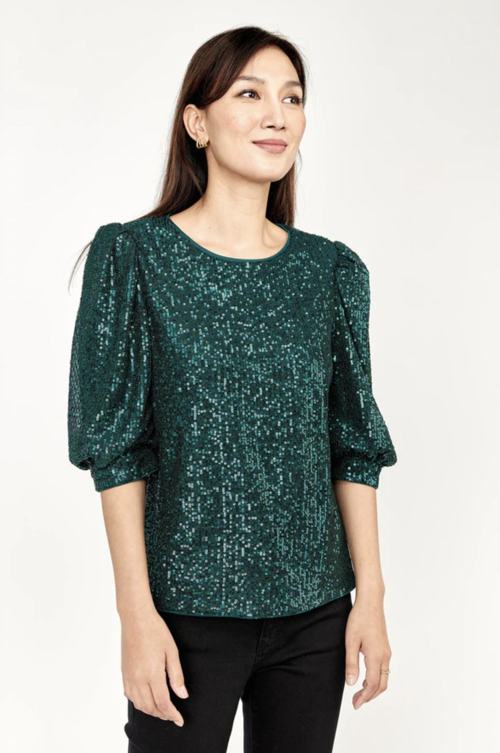 Emerald Sequin Top - Image 2