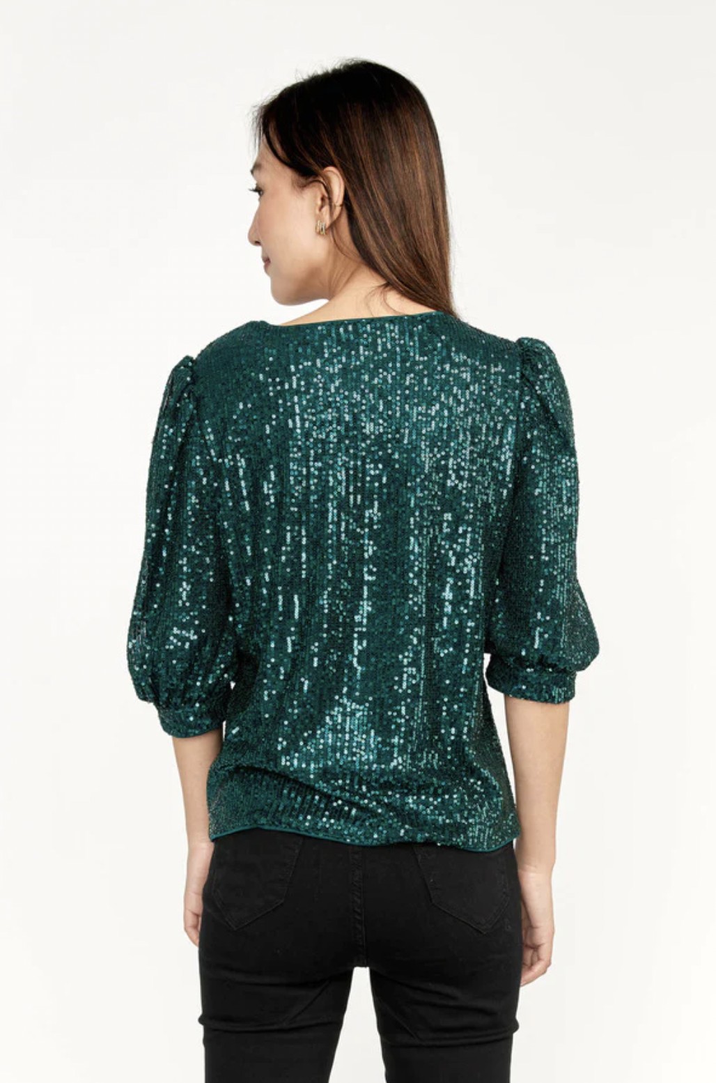 Emerald Sequin Top - Image 4