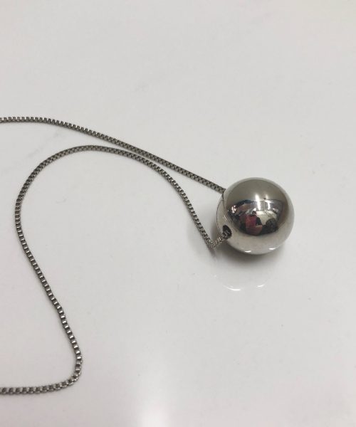 Silver Sphere Necklace