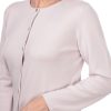 Soft beige women's cardigan with button closure, comfortable and stylish knitwear for everyday wear.