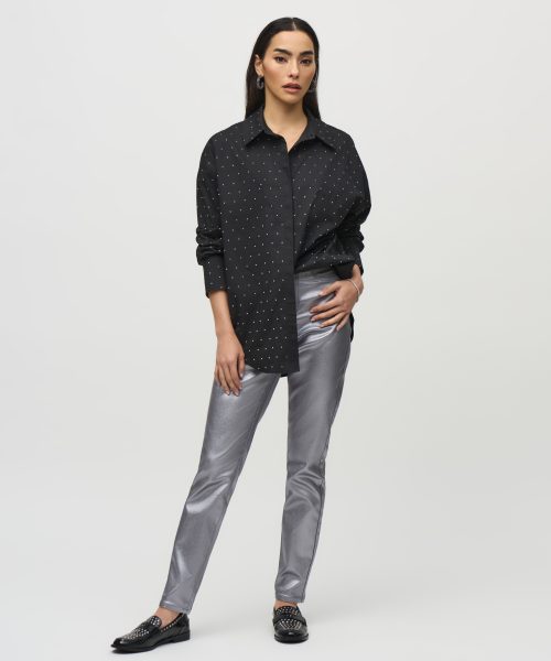 Alternative view of Rhinestone Cotton Shirt