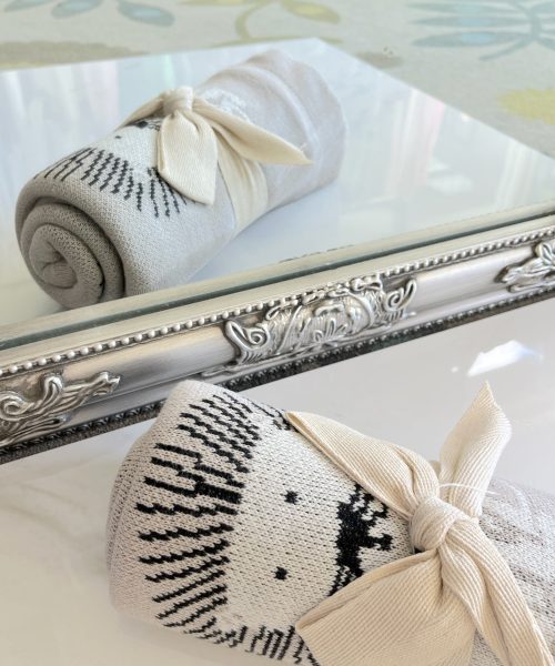 Alternative view of Cotton Lion Throw