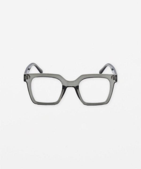 Clear stylish eyeglasses with bold frames for fashion and vision correction. Perfect for unique eyewear accessories and creative optical styles.