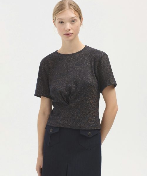 Gathered Short Sleeve Top