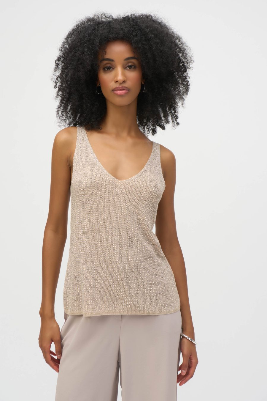 Rhinestones Knitted Camisole