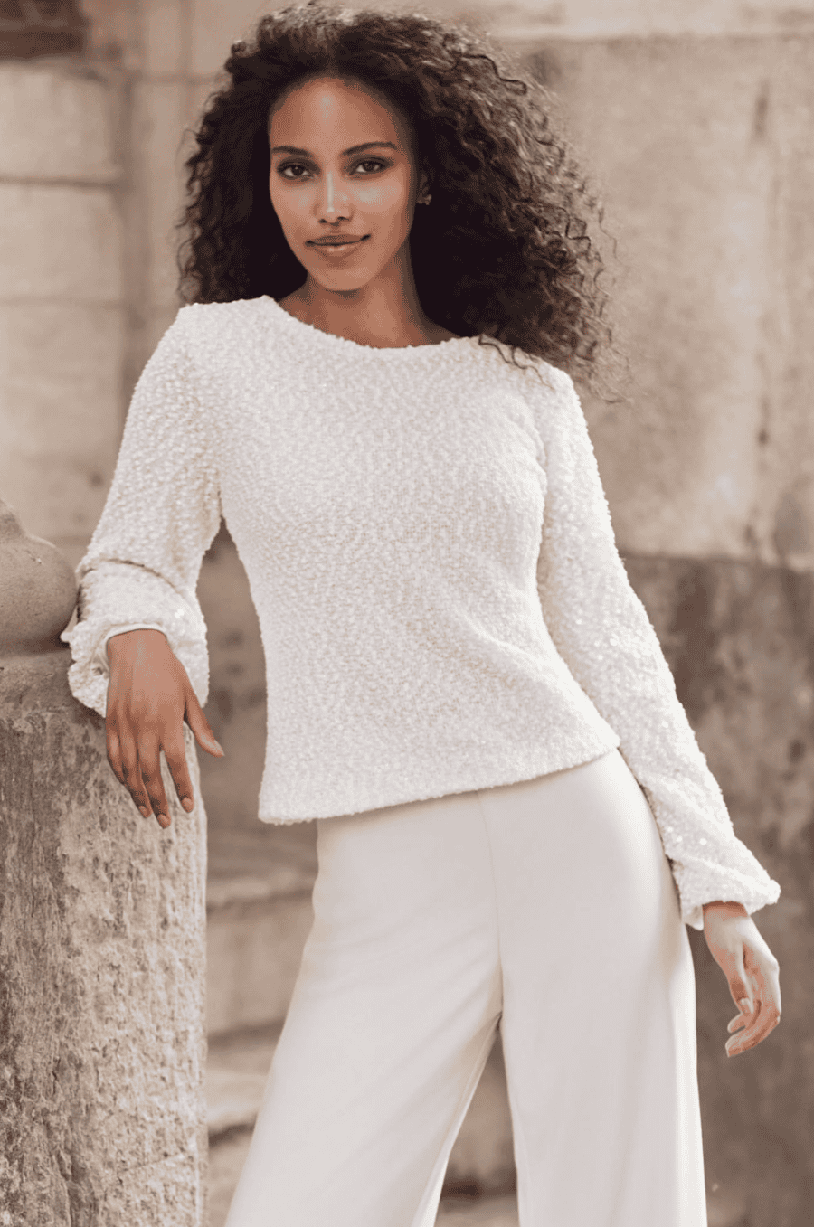 Sequin Vanilla Blouse
