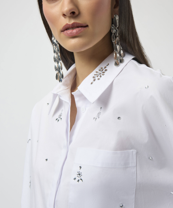 Alternative view of Rhinestone Stretch Shirt