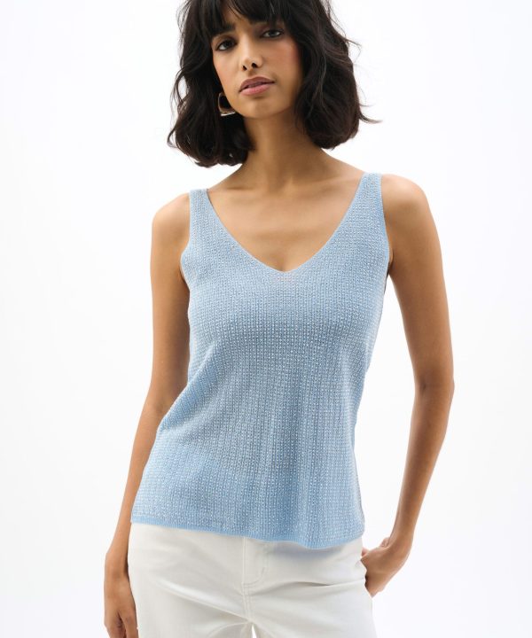Alternative view of Rhinestones Knitted Camisole