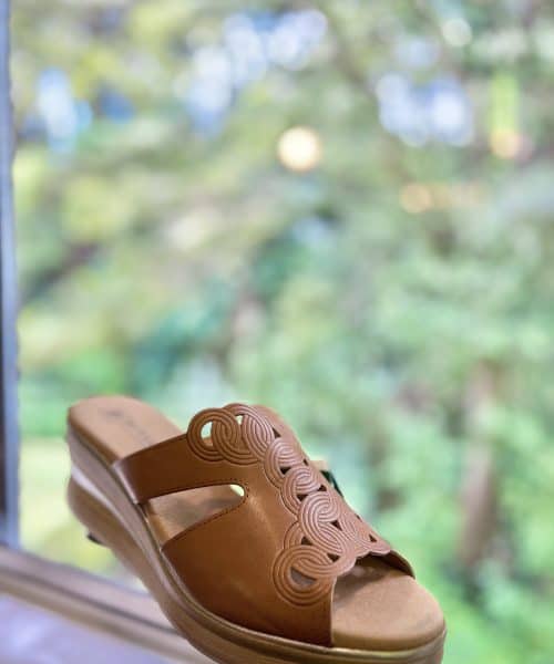Alternative view of Brown Wedge Sandals