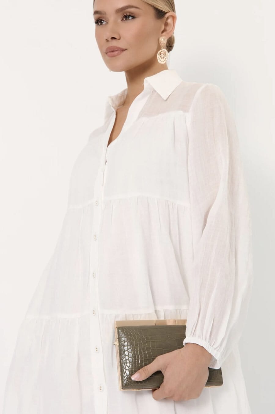Croc Structured Clutch