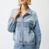 Pearl-studded denim jacket and matching jeans, trendy fashion look, young woman fashion, casual chic, stylish streetwear, designer denim, fashion accessories, modern style, katyamaker.
