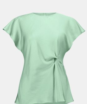 Alternative view of Seafoam Twist Blouse