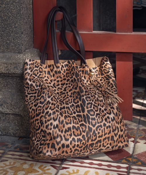 Leopard Leather Shopper