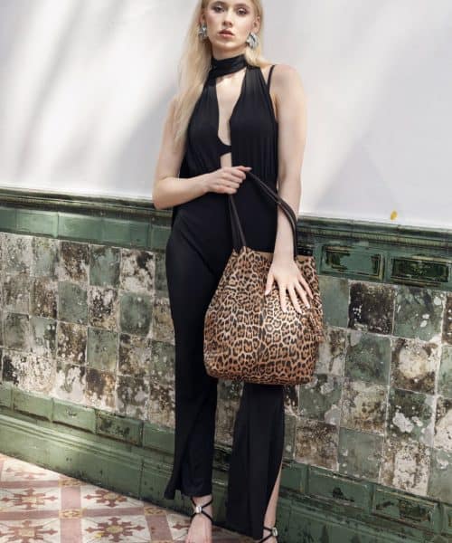 Alternative view of Leopard Leather Shopper