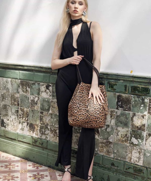 Alternative view of Leopard Leather Shopper