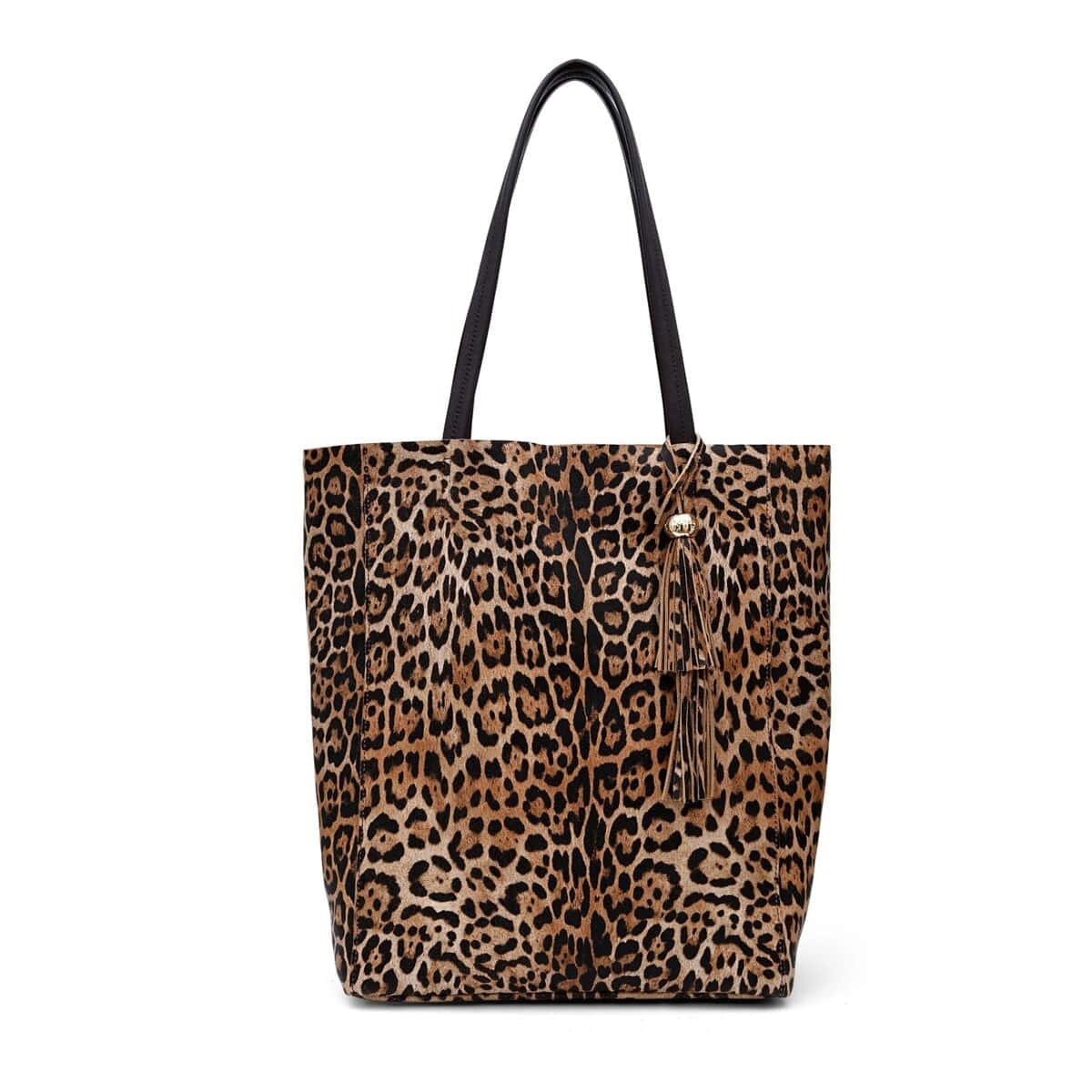 Leopard Leather Shopper - Image 4