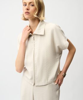 Alternative view of Textured Light Layer Jacket