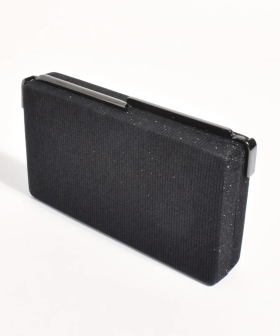 Alternative view of Black Rectangle Clutch