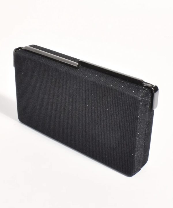 Alternative view of Black Rectangle Clutch