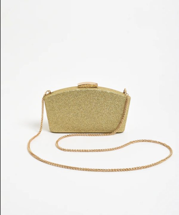 Gold Glitter Clutch