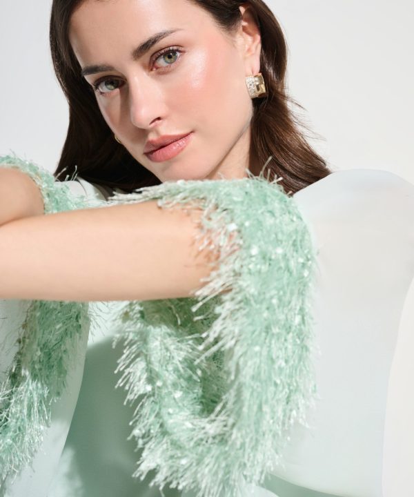 Alternative view of Poncho Top With Novelty Trim