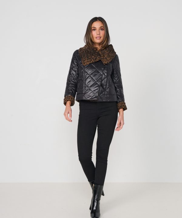 Leopard Cuffed Jacket