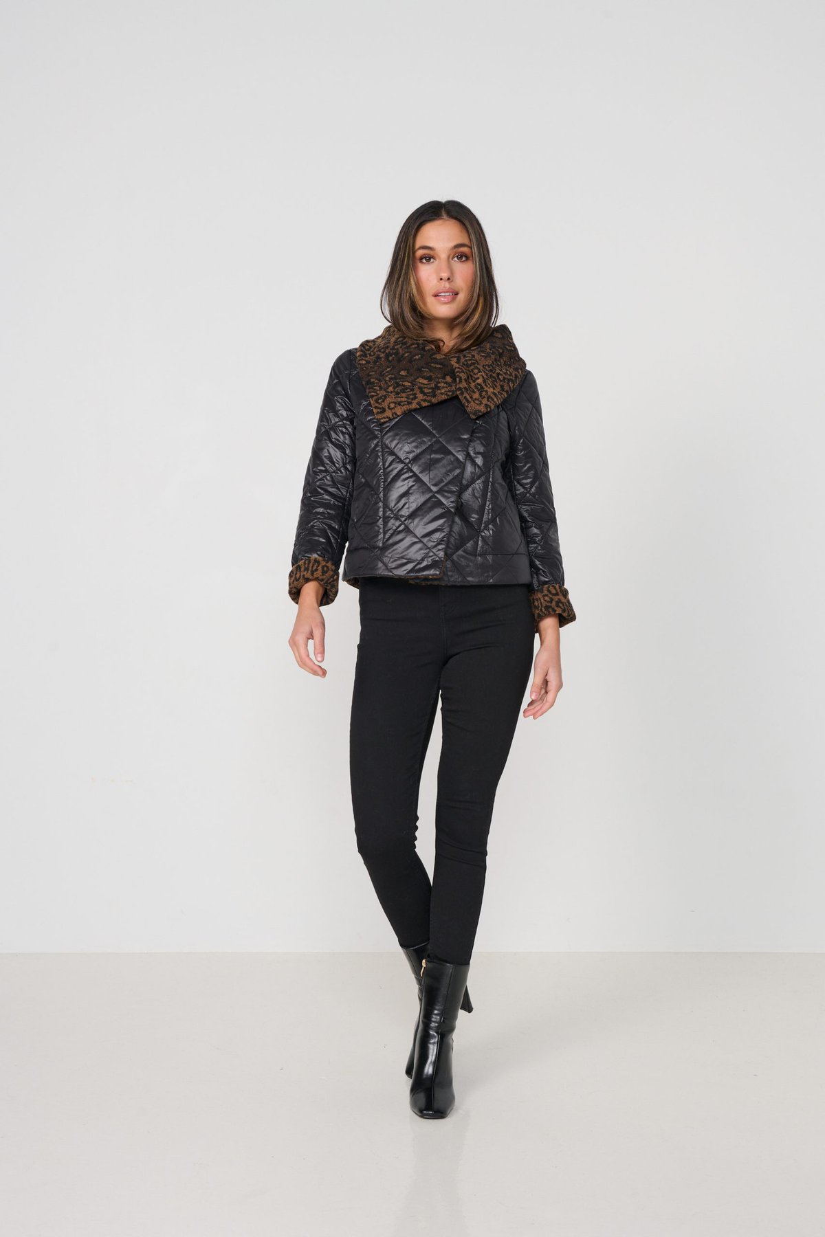 Leopard Cuffed Jacket