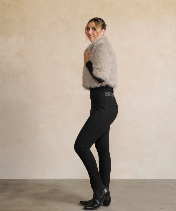 Alternative view of Shimmer Faux Fur Coat